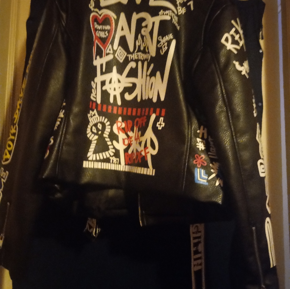 Motorcycle style jacket Lrg - Picture 2 of 2